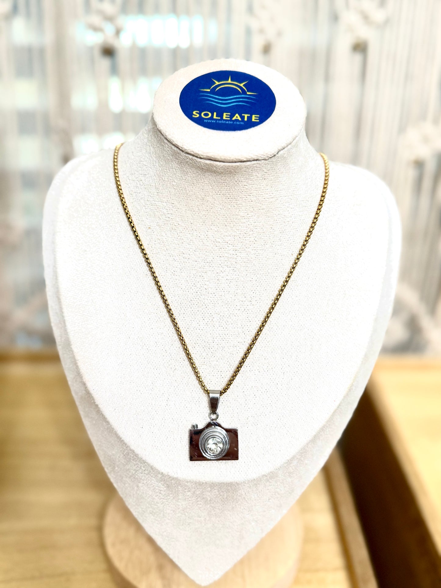 Dtmf Camera Stainless Steel Necklace