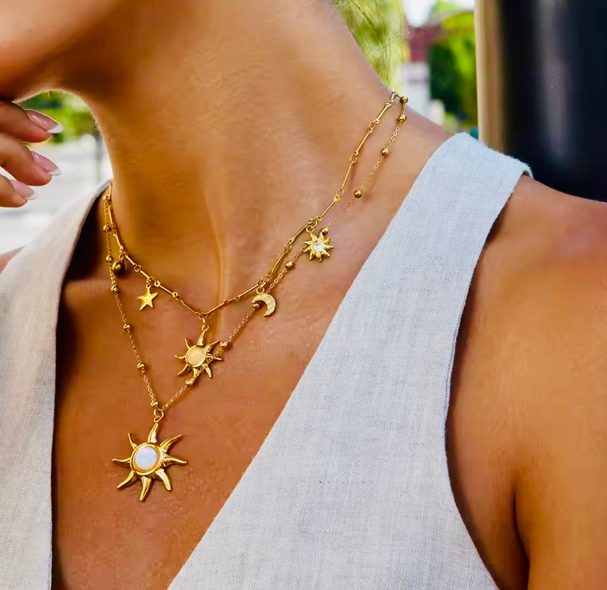 Sunny Mode Stainless Steel Necklace