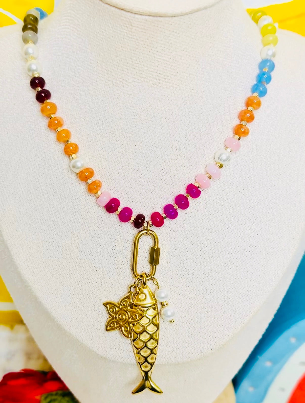 Golden Fish Necklace