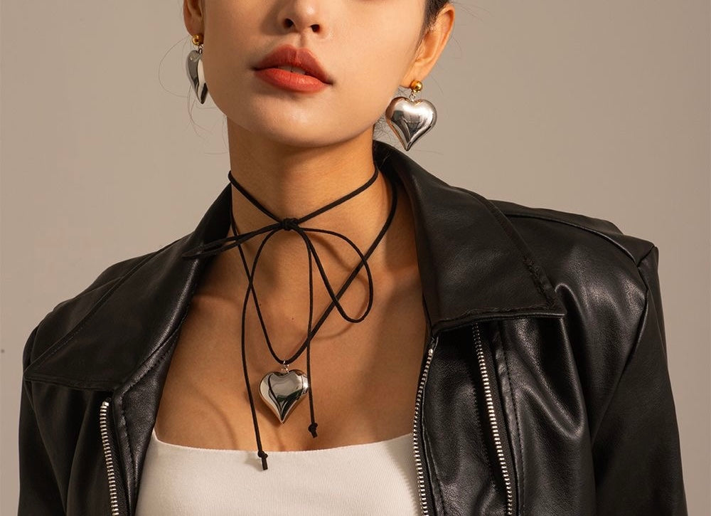 In Love Stainless Steel Choker Necklace