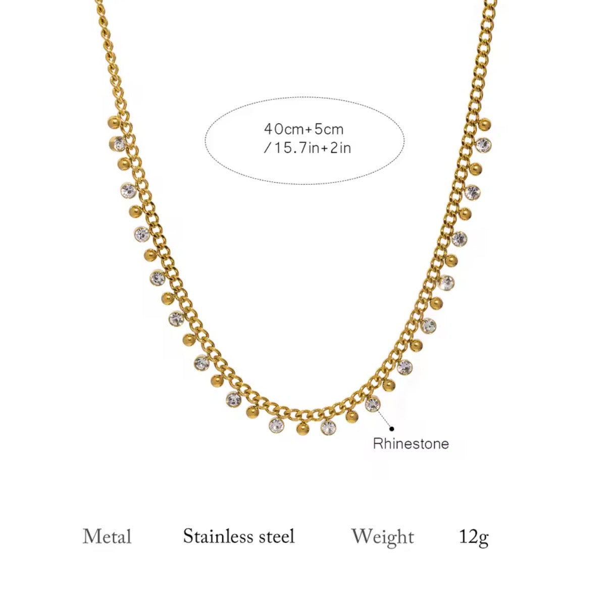 Spark Stainless Steel Necklace