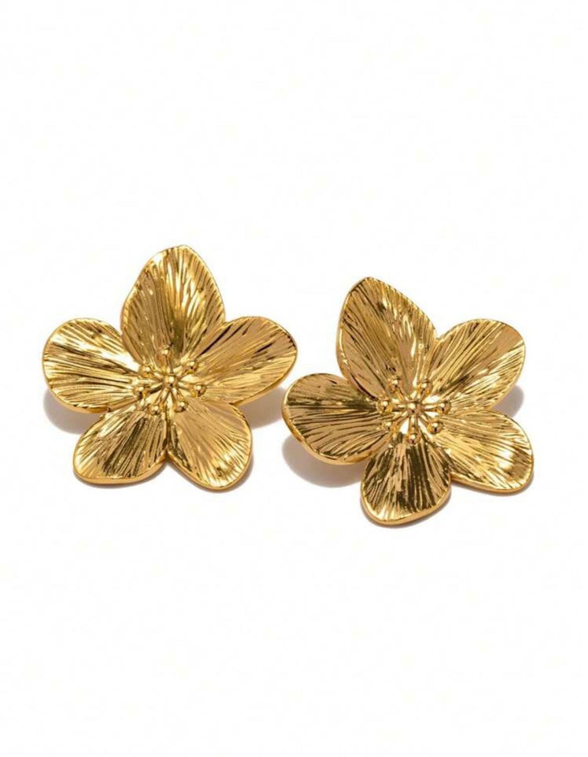 Maga Flower Stainless Steel Earrings