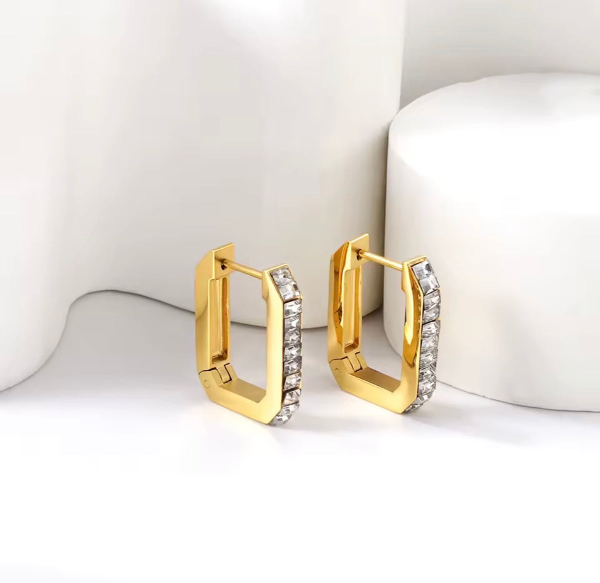 Shimmer Stainless Steel Earrings