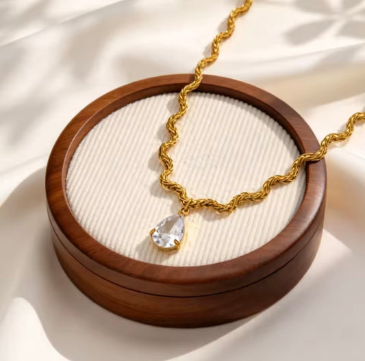 Wave Choker Stainless Steel Necklace