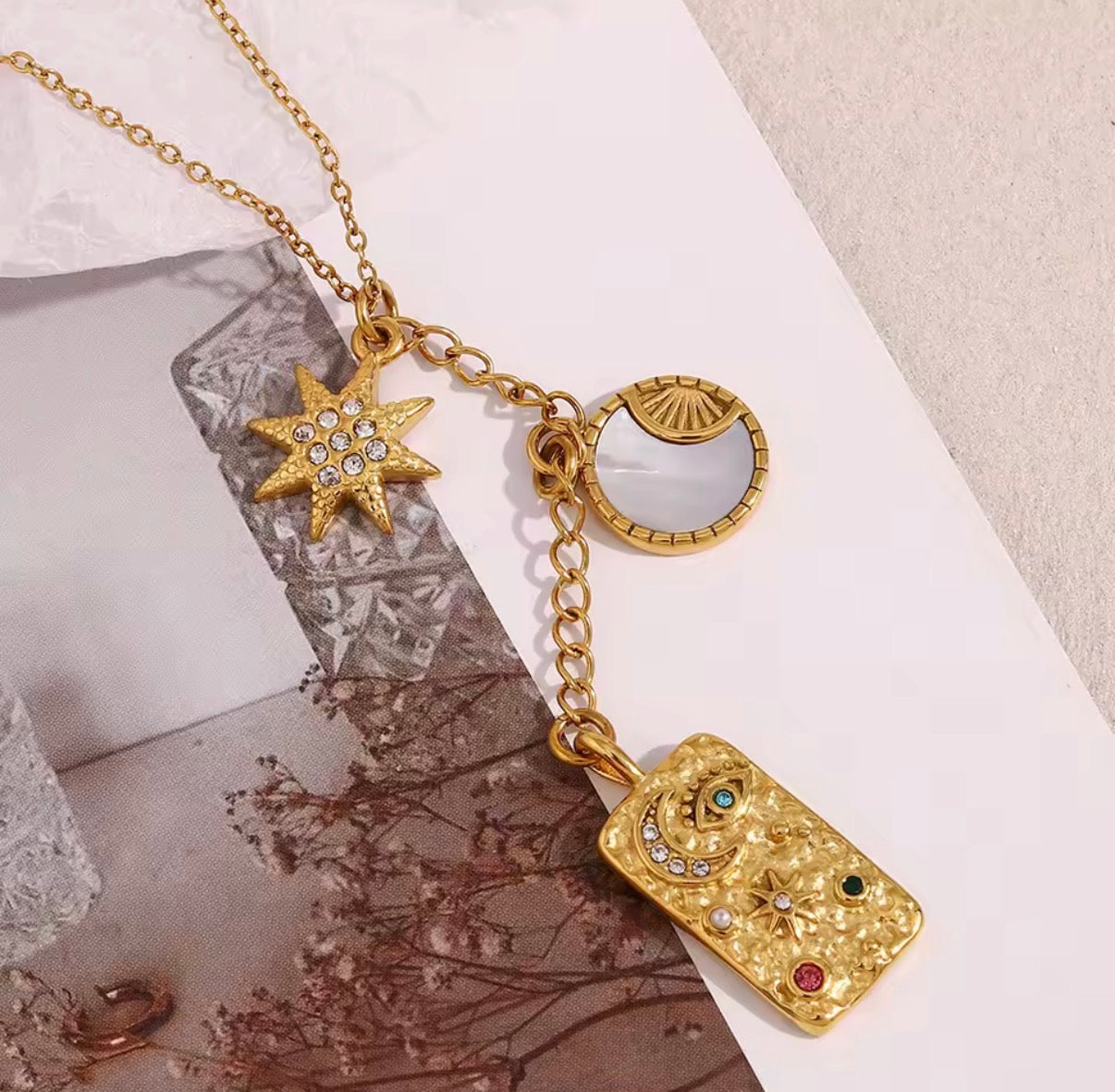 Celestial Stainless Steel Necklace