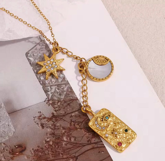 Celestial Stainless Steel Necklace