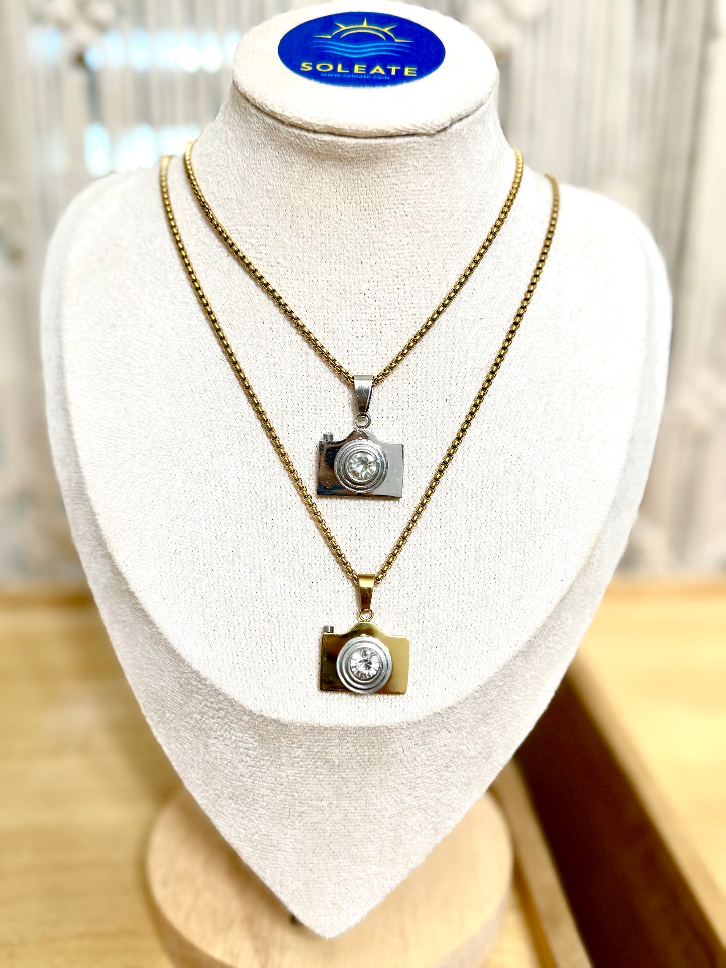 Dtmf Camera Stainless Steel Necklace