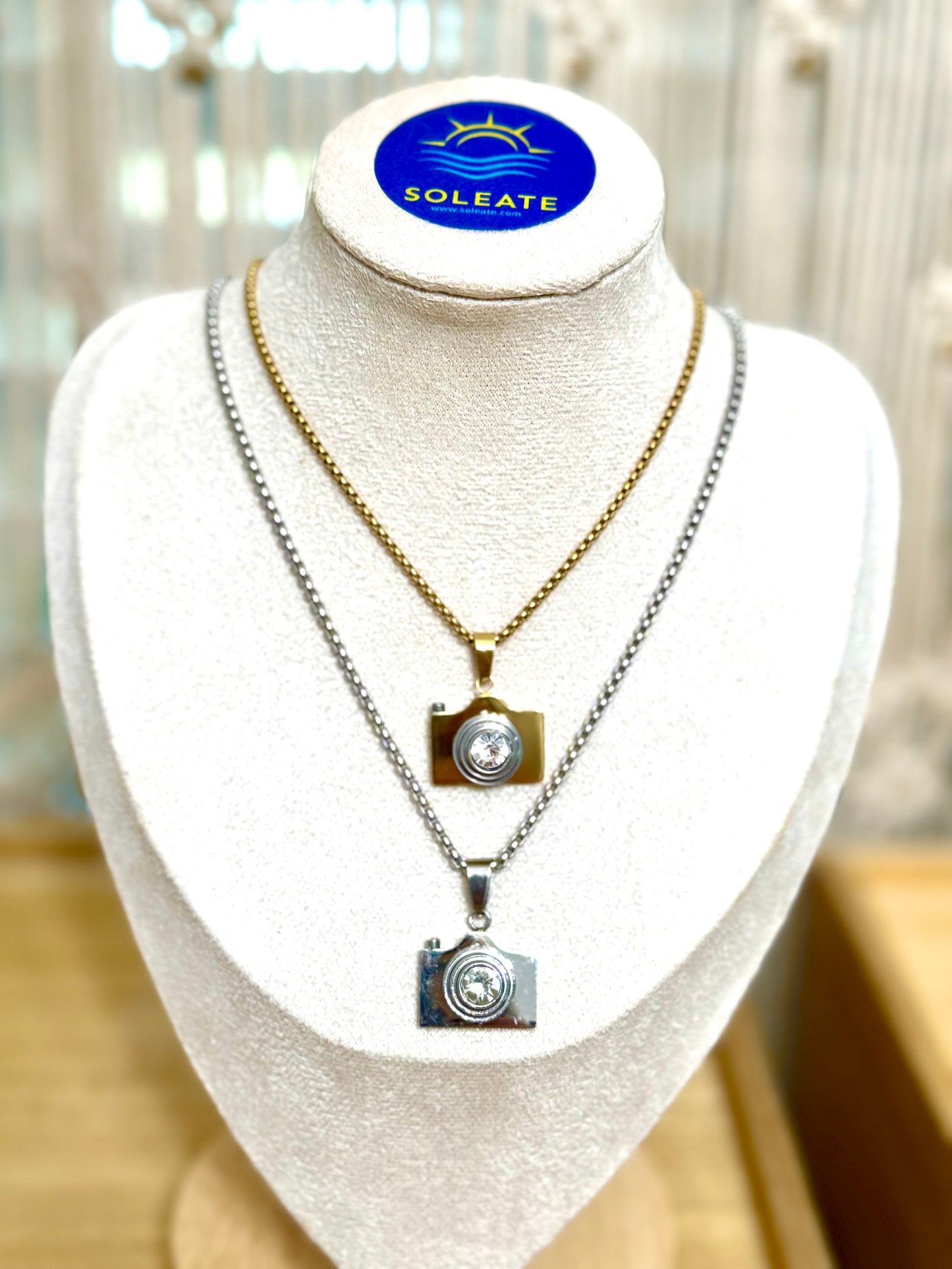 Dtmf Camera Stainless Steel Necklace