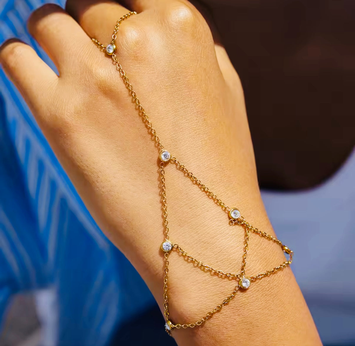 Glam Stainless Steel Chain Bracelet