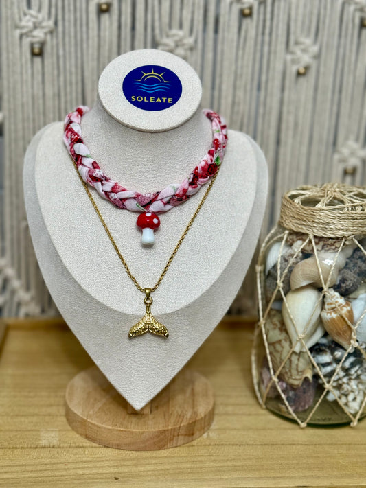 Funky Red Bandana Necklace