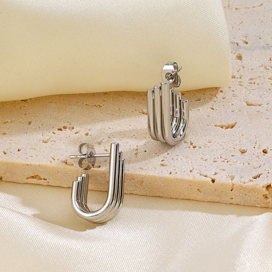 Leah Stainless Steel Earrings