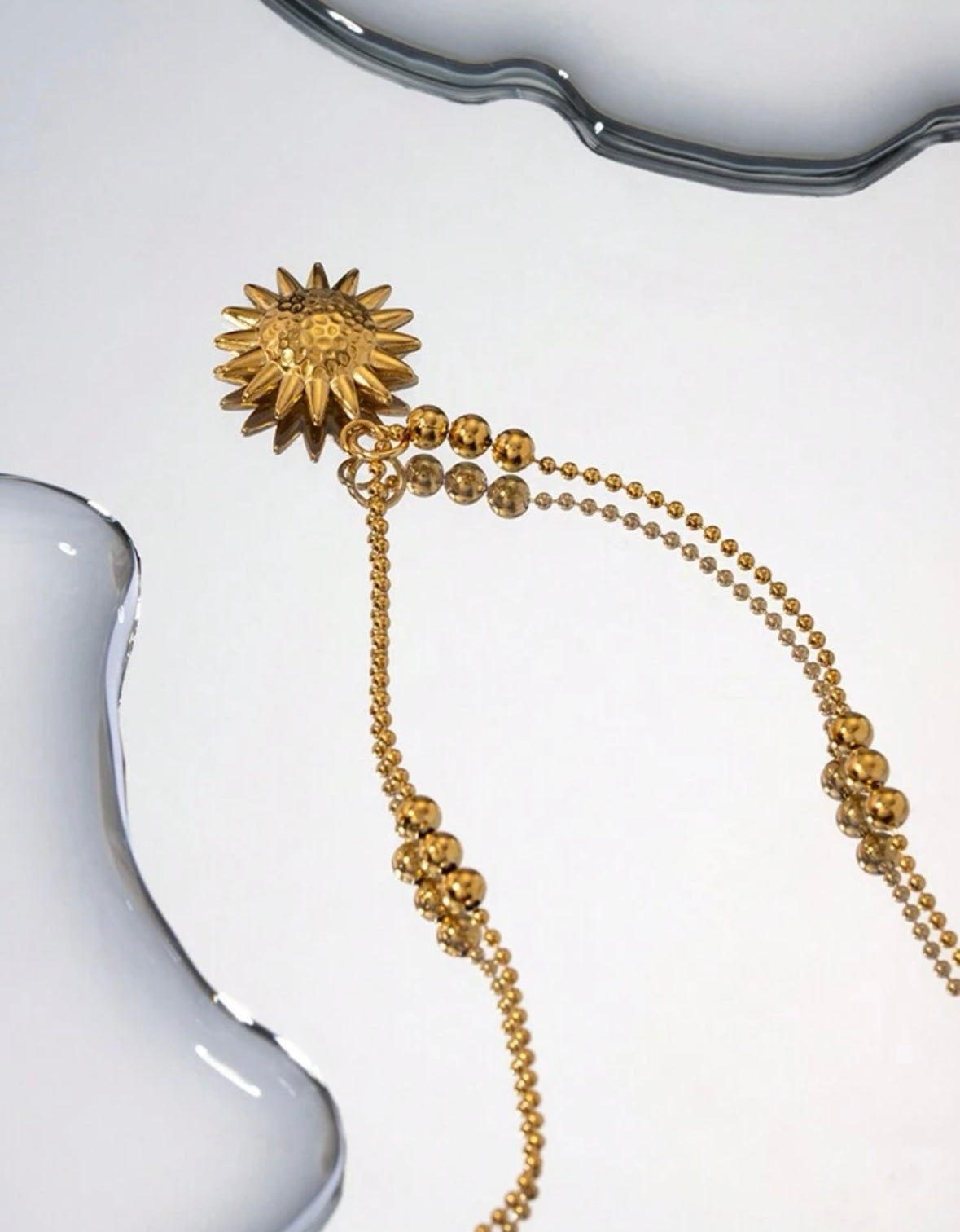 Sunflower Stainless Steel Necklace