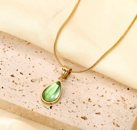 Alexa Drop Stainless Steel Necklace