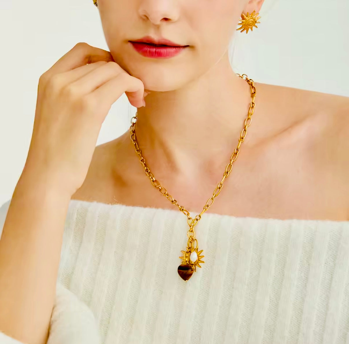 Bright Heart Stainless Steel Necklace