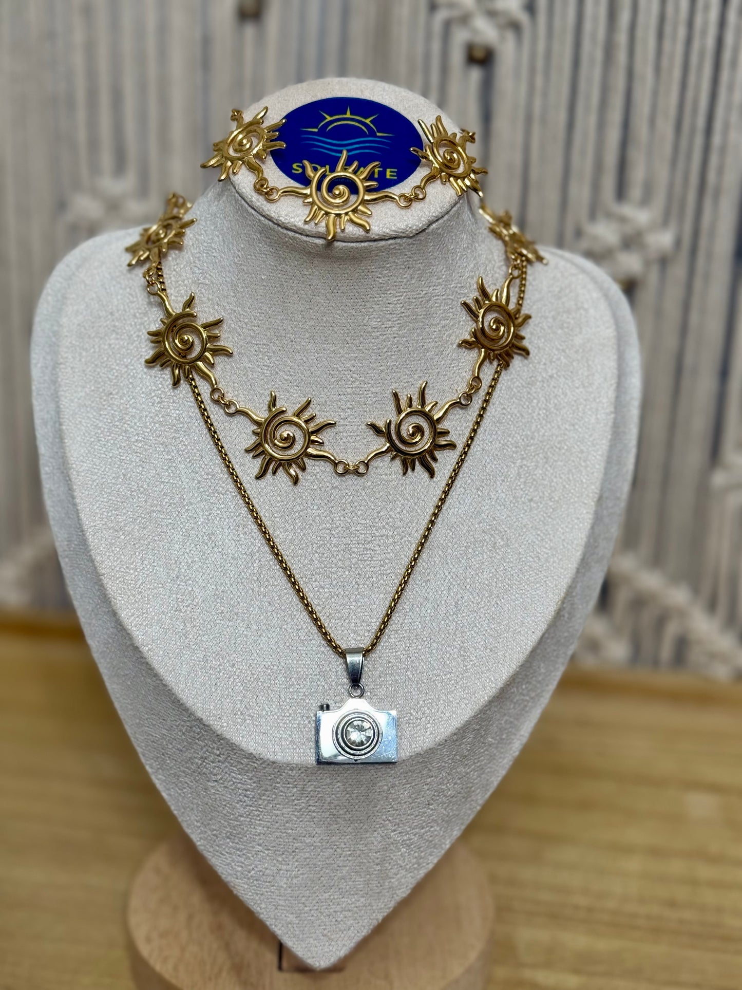 Sunny Sky Stainless Steel Necklace Set