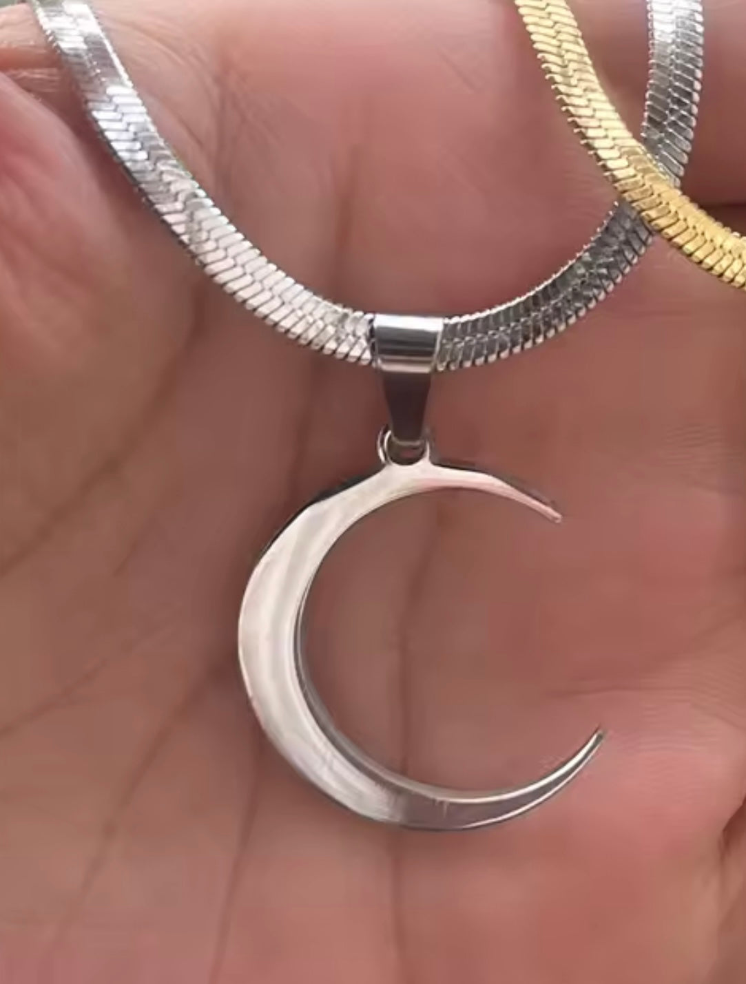 Moonshine Stainless Steel Necklace