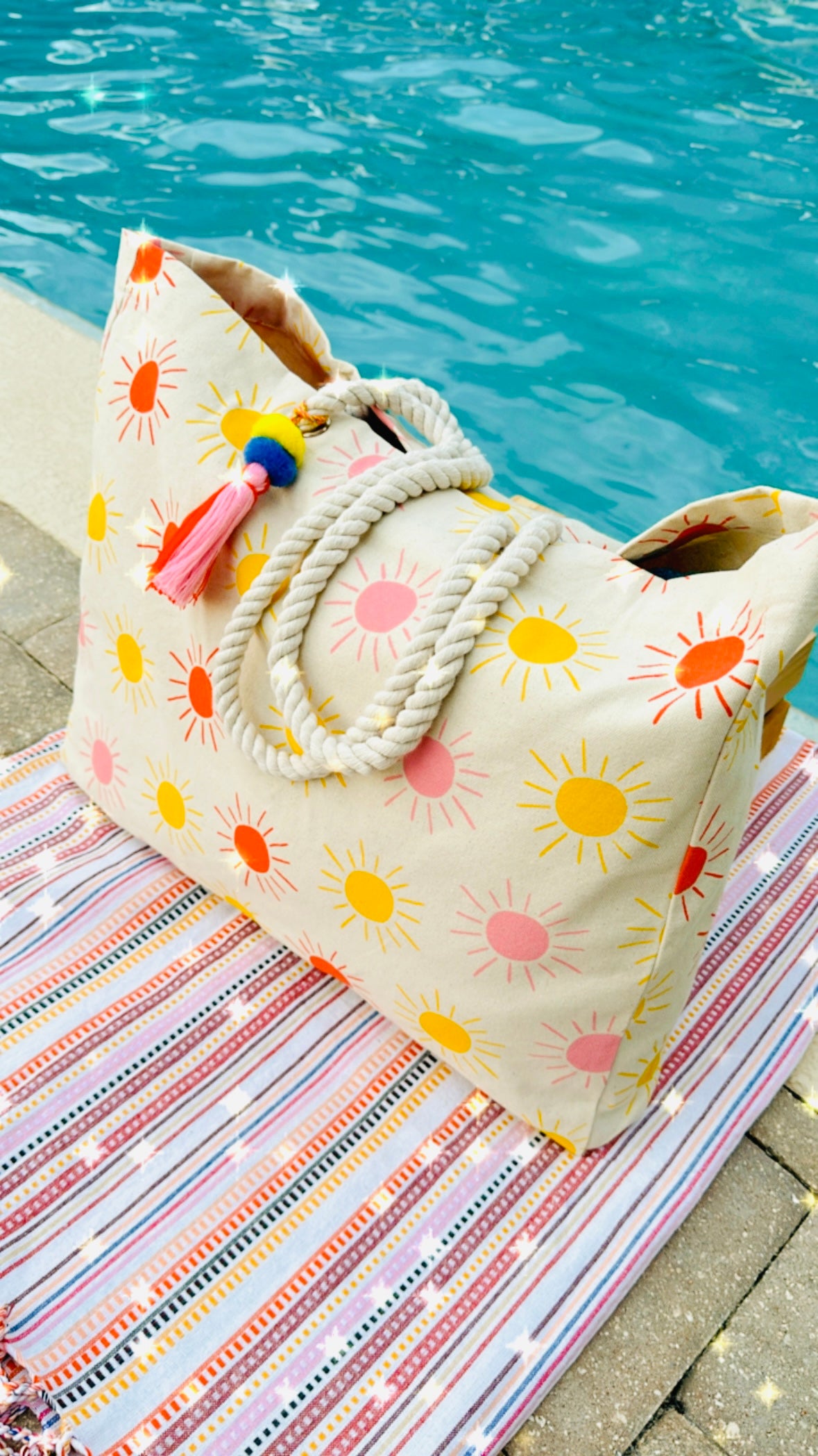 Colorful Sun- Handbag