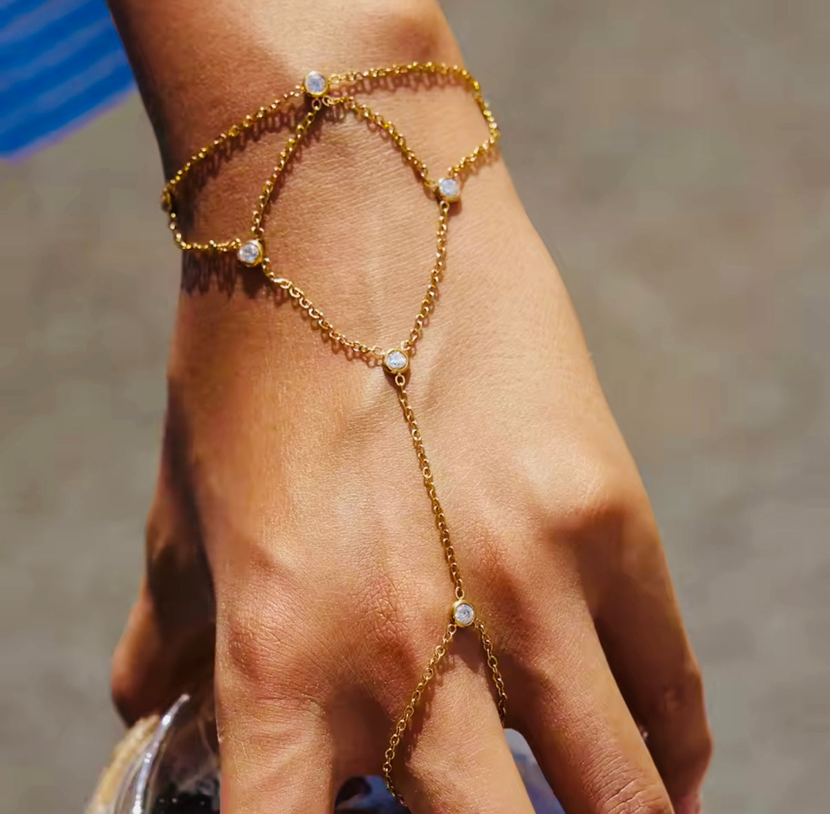 Glam Stainless Steel Chain Bracelet