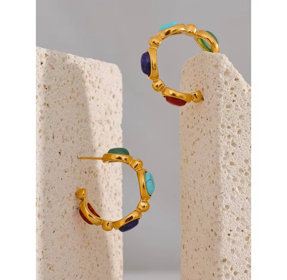 Calypso Spark Stainless Steel Earrings