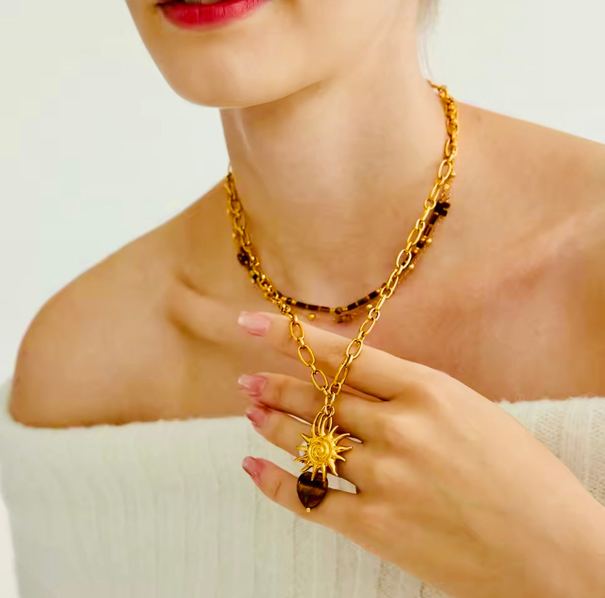 Bright Heart Stainless Steel Necklace