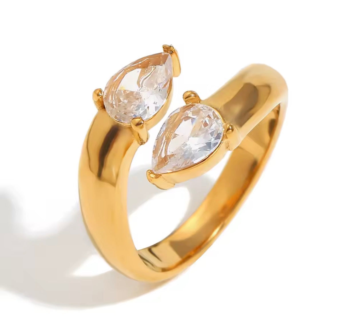 Glittering Stainless Steel Ring