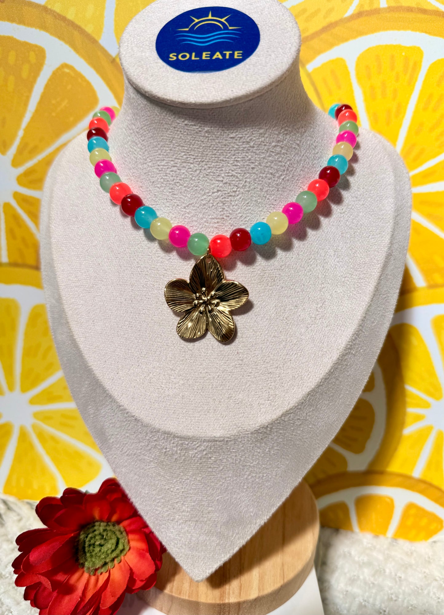 Golden Flower Necklace