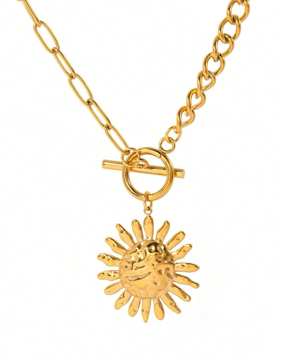 Sunflower Stainless Steel Necklace