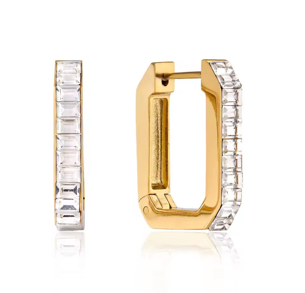 Shimmer Stainless Steel Earrings