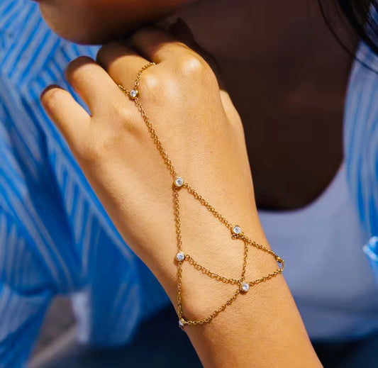 Glam Stainless Steel Chain Bracelet