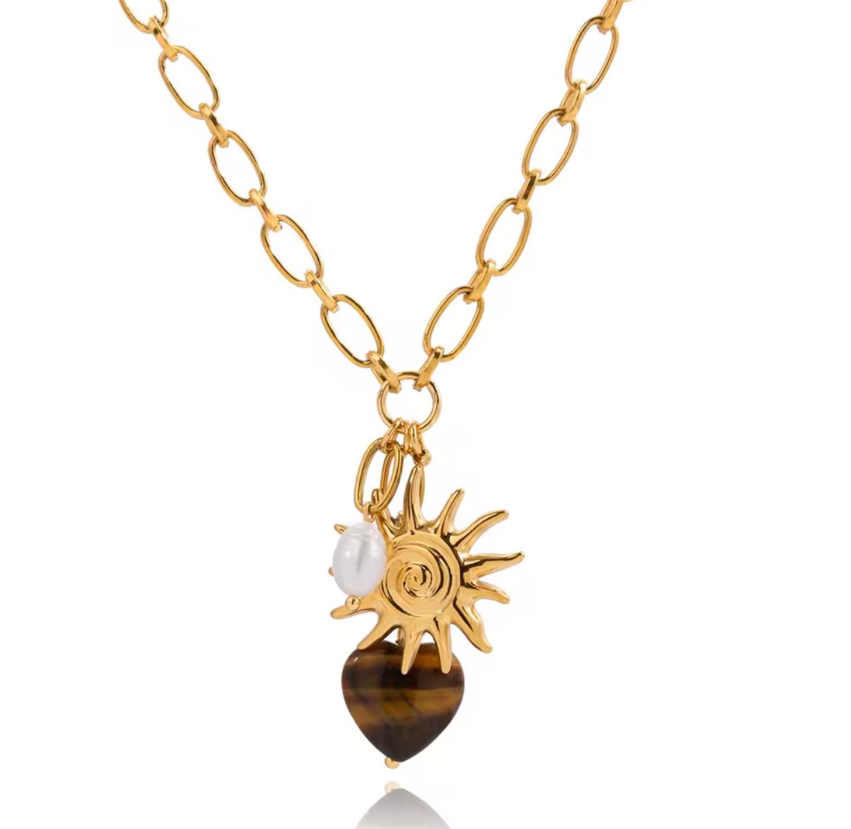 Bright Heart Stainless Steel Necklace