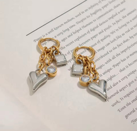 Pretty Charms Stainless Steel Earrings