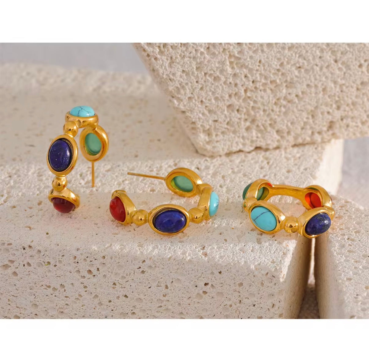 Calypso Spark Stainless Steel Earrings