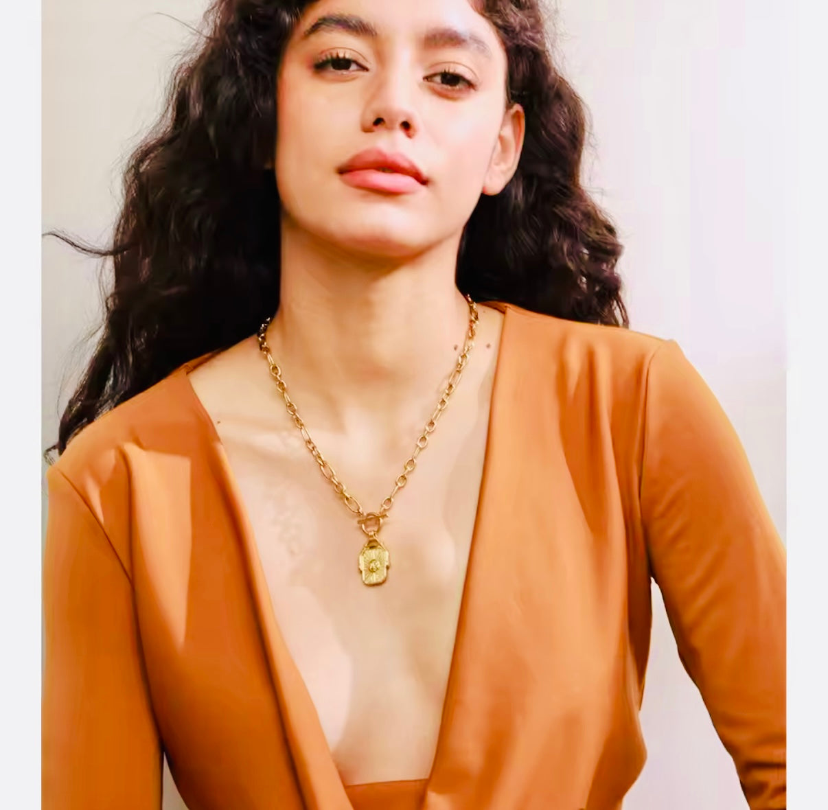 Golden Sun Stainless Steel Necklace