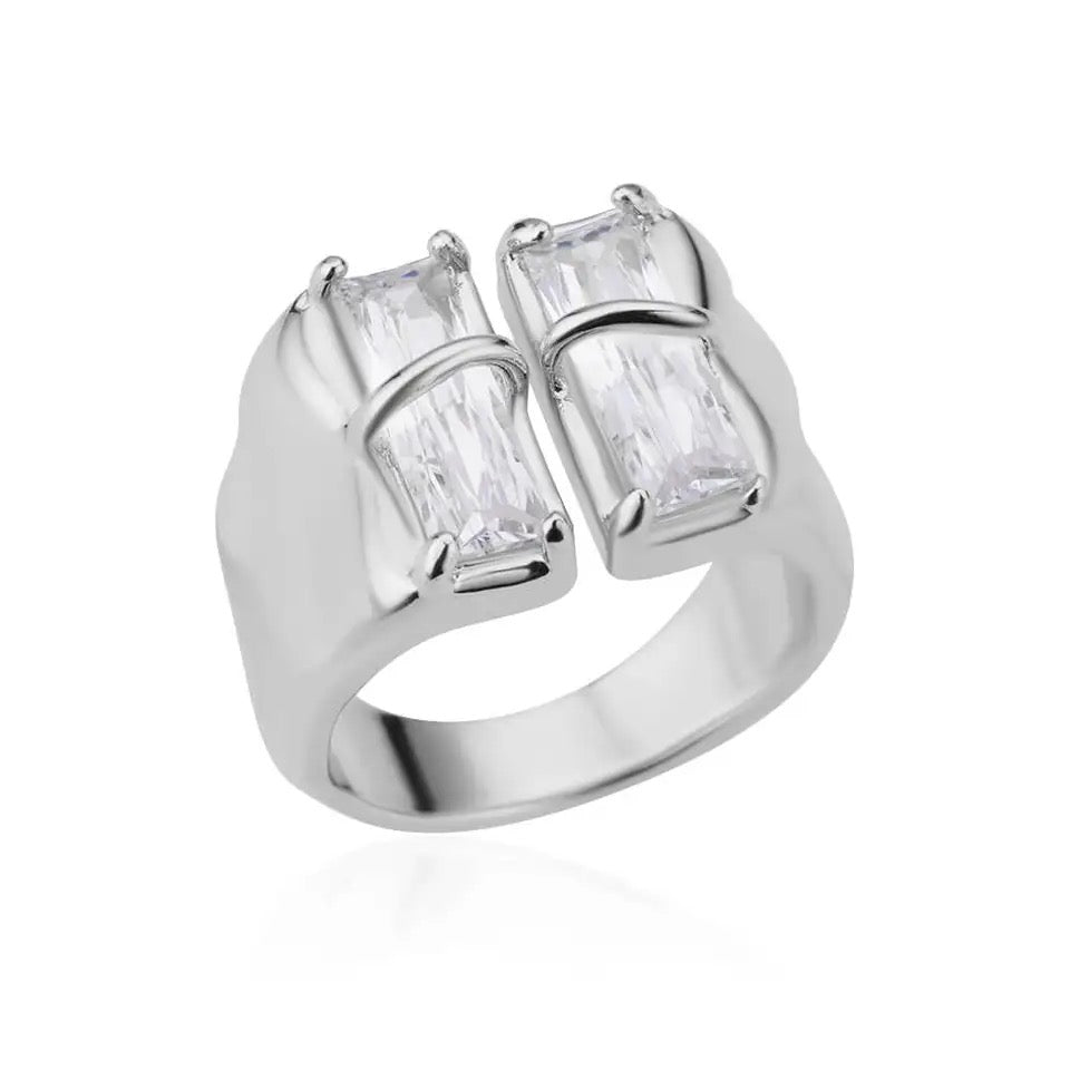 Sparkle Stainless Steel Ring