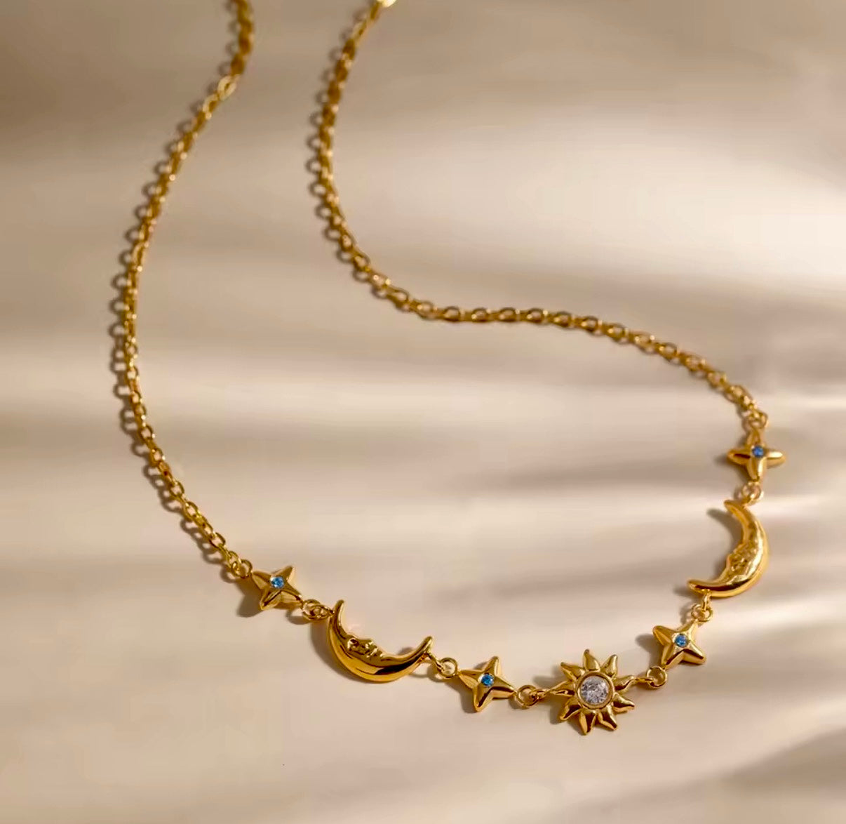 Stars Spark Stainless Steel Necklace