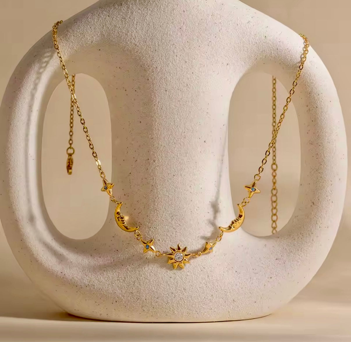 Stars Spark Stainless Steel Necklace