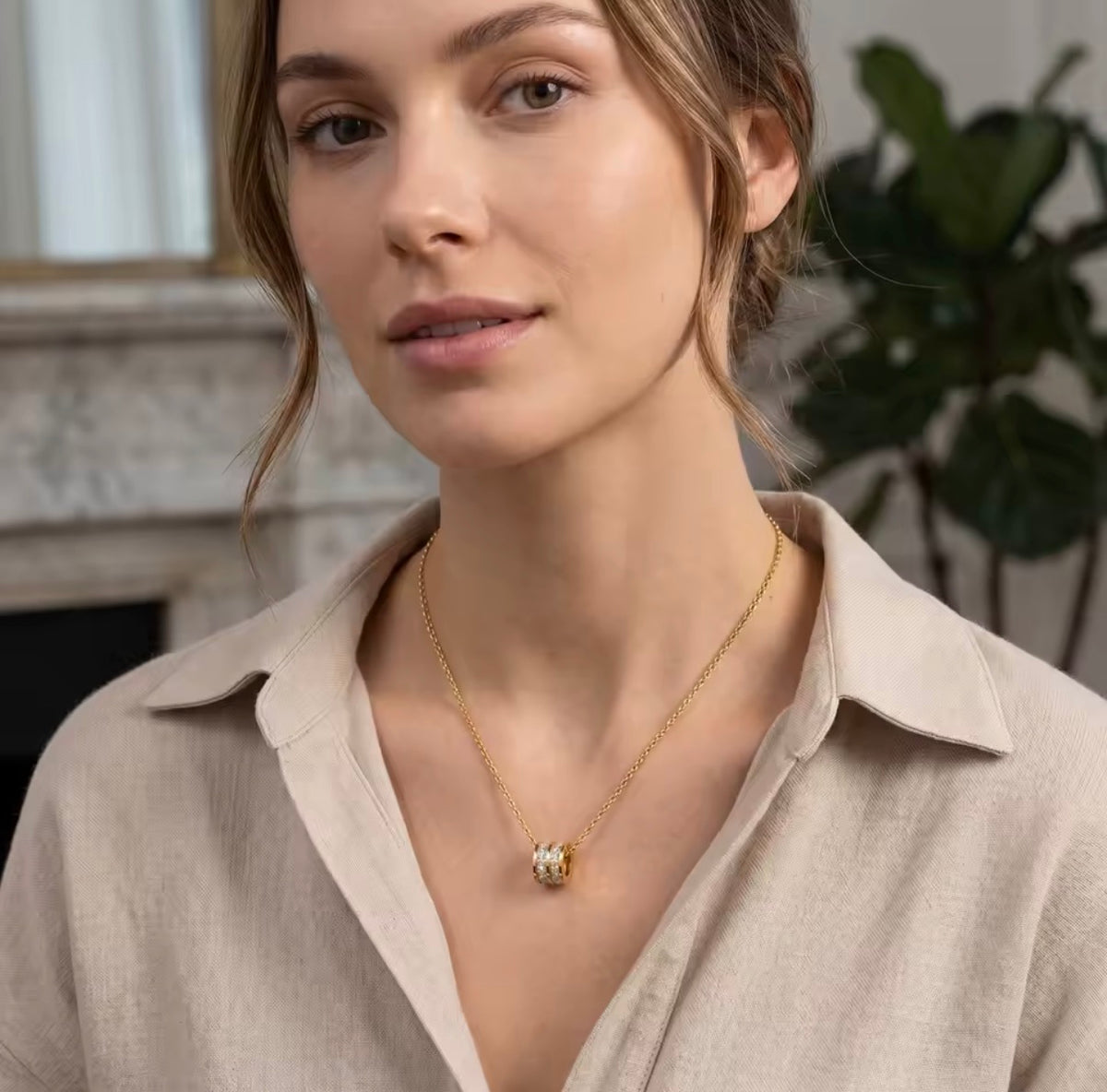 Roller Stainless Steel Necklace