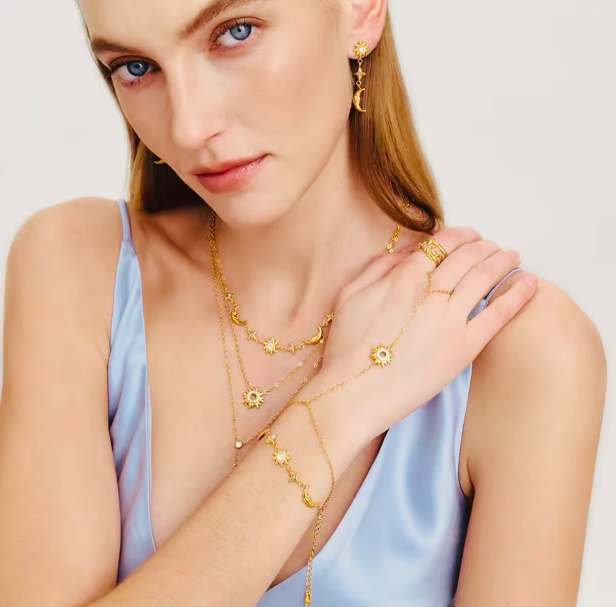 Stars Spark Stainless Steel Necklace