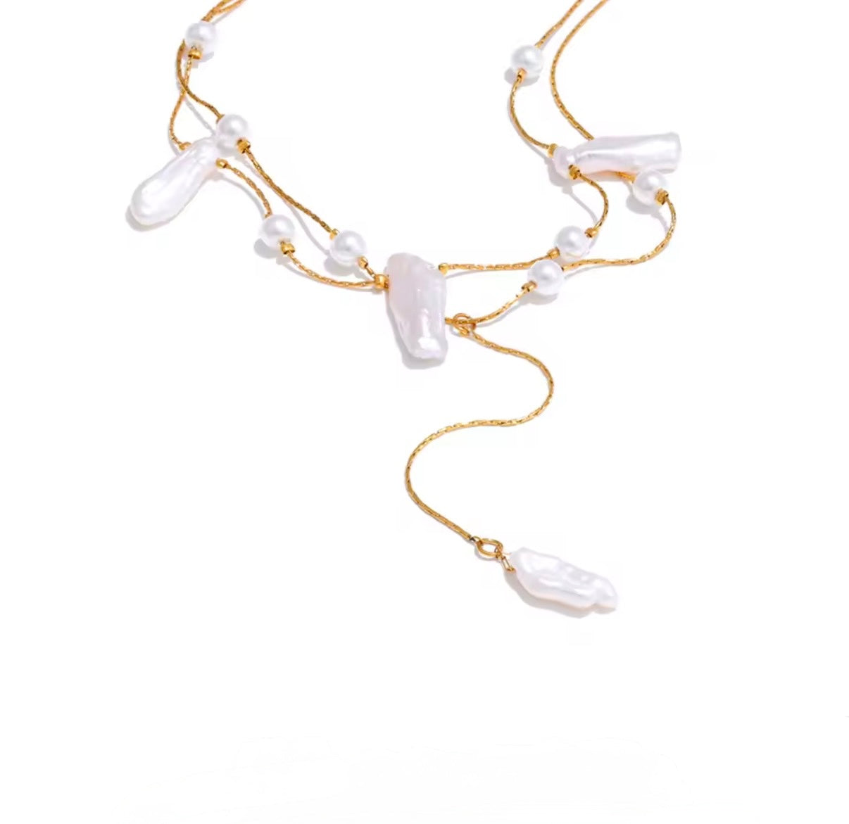 Baroque Stainless Steel Necklace