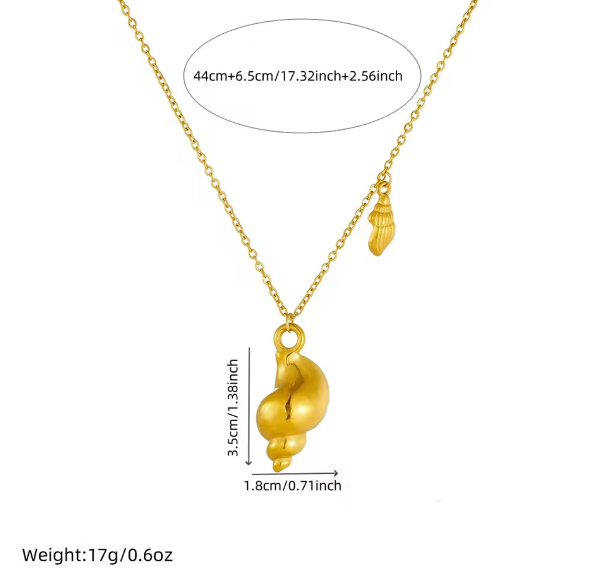 Caracol Stainless Steel Necklace