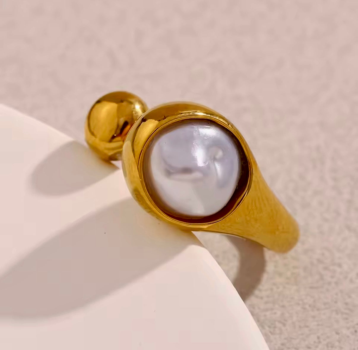 Jollie Drop Stainless Steel Ring