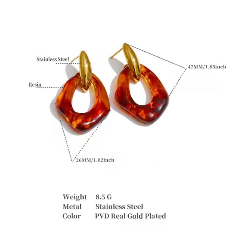 Ally Stainless Steel Earrings