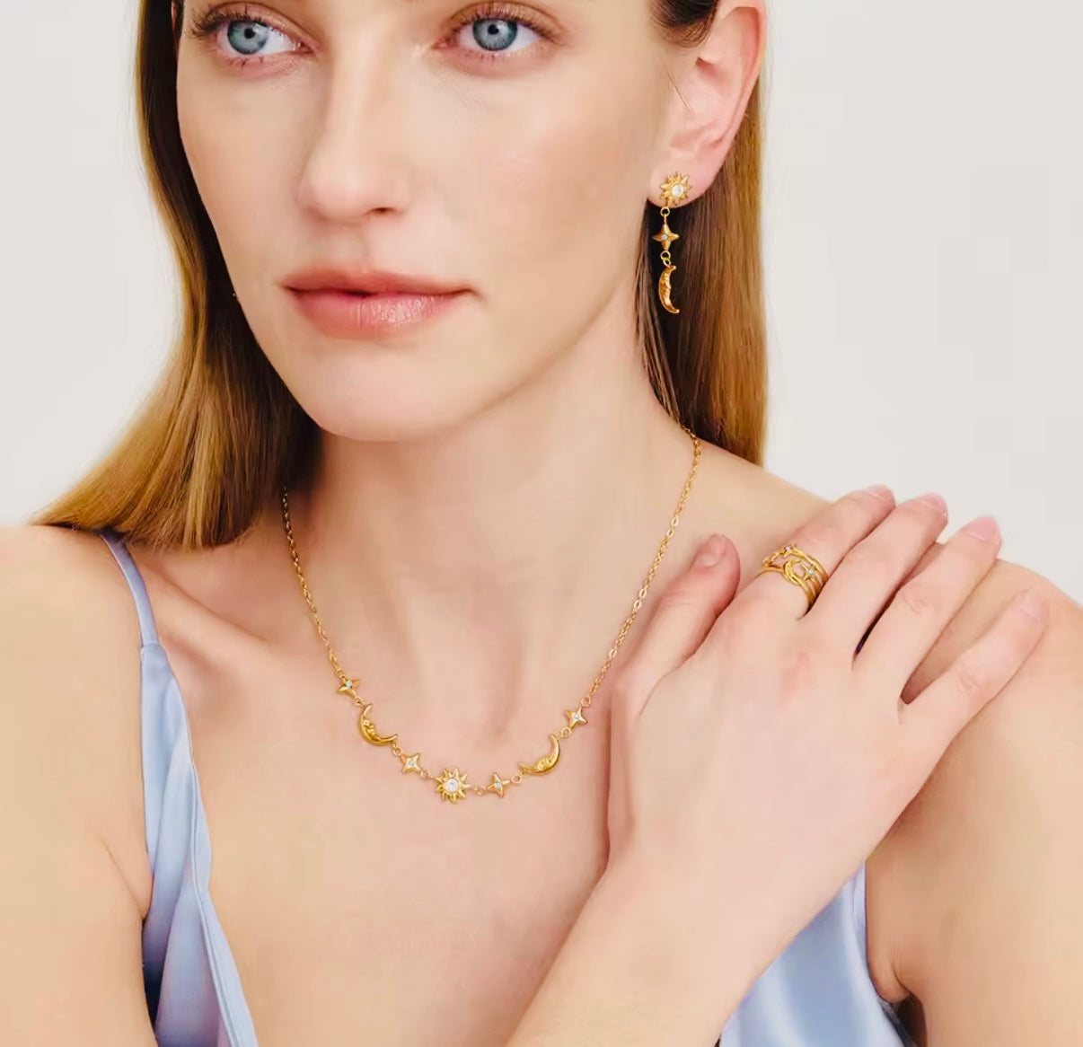 Stars Spark Stainless Steel Necklace