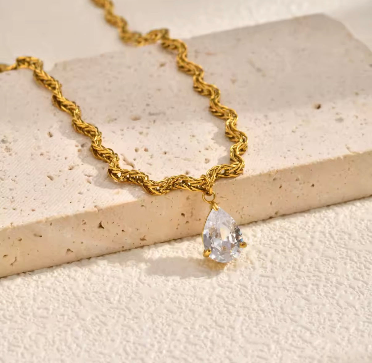 Wave Choker Stainless Steel Necklace