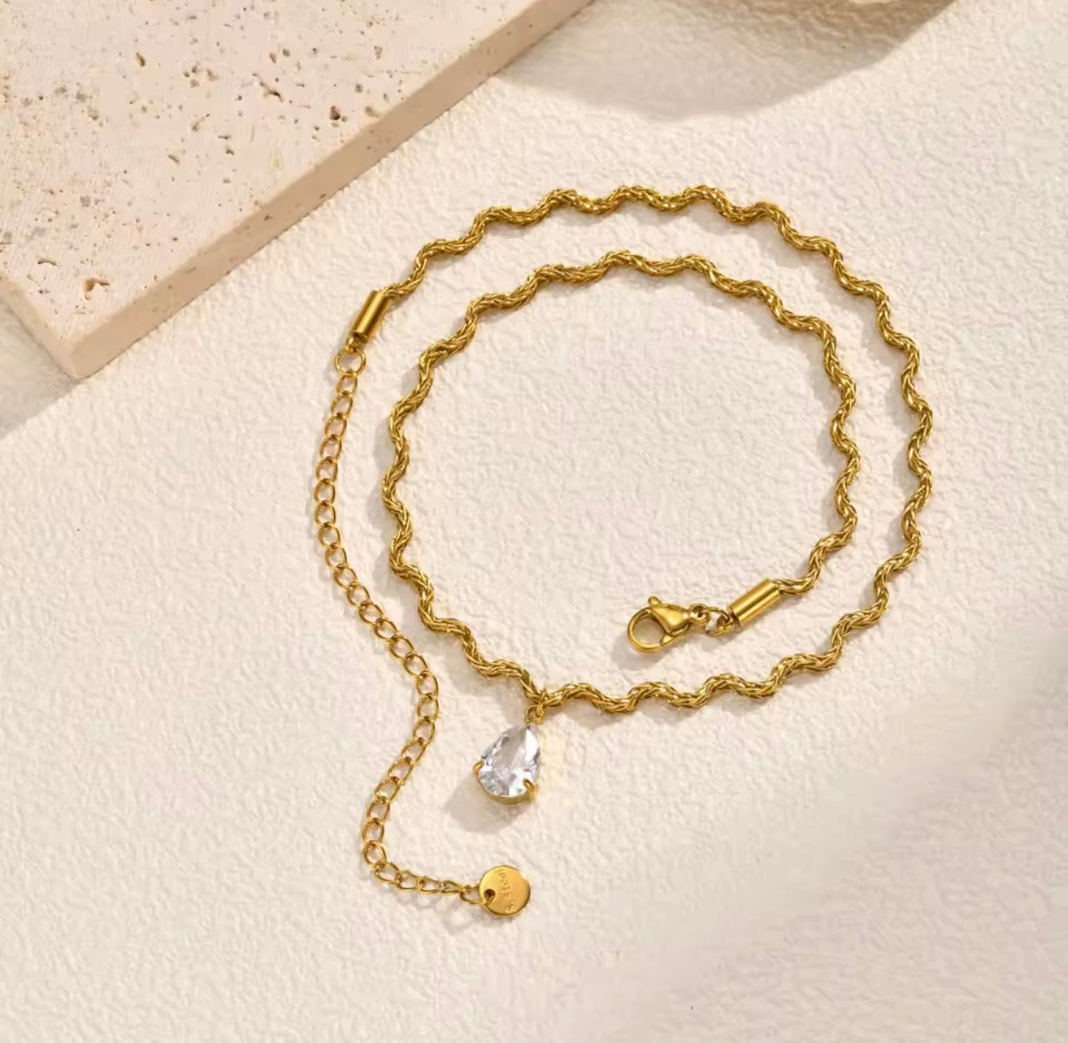 Wave Choker Stainless Steel Necklace