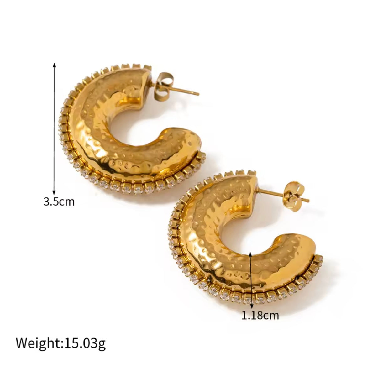 Lauren Stainless Steel Earrings