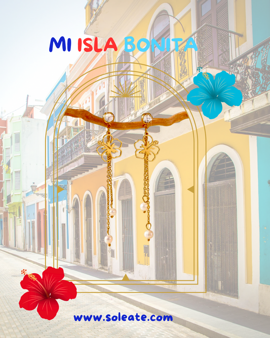 Flor de Maga Stainless Steel Earrings