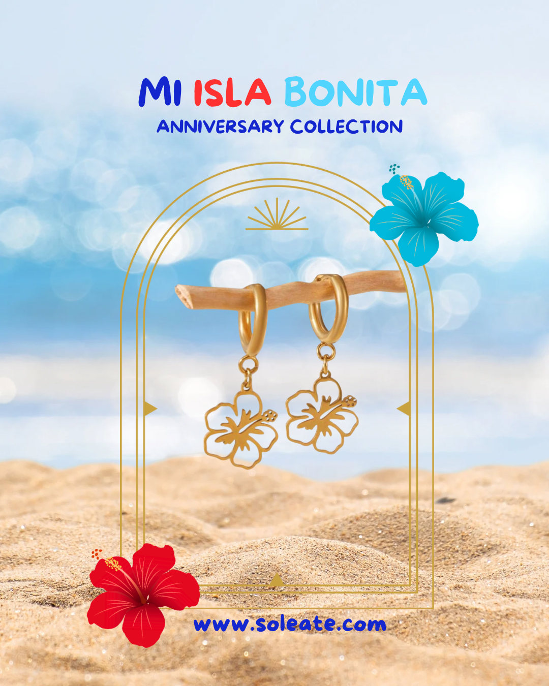 Amapola 2 Stainless Steel Earrings