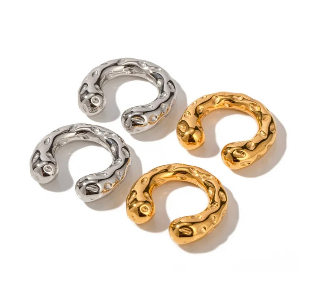 Leah Stainless Steel Ear Cuffs